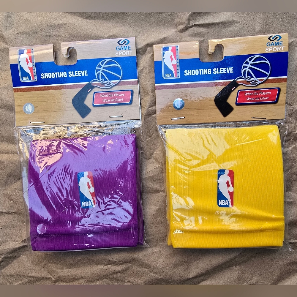 NBA Shooting Sleeve Set - Purple and Yellow